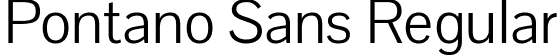 Pontano Sans Regular font - PontanoSans-Regular.ttf