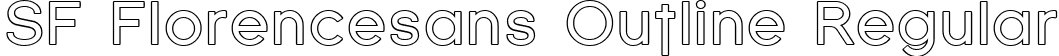 SF Florencesans Outline Regular font - SFFlorencesansOutline.ttf