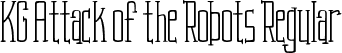 KG Attack of the Robots Regular font - KGAttackoftheRobots.ttf