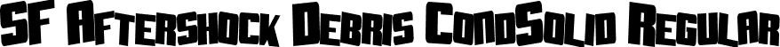 SF Aftershock Debris CondSolid Regular font - SFAftershockDebrisCondSoli1.ttf