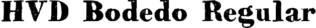 HVD Bodedo Regular font - HVD_Bodedo.ttf