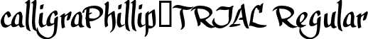 calligraPhillip_TRIAL Regular font - CALPHI_T.otf