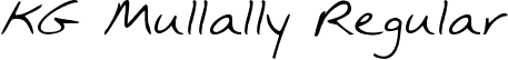 KG Mullally Regular font - KGMullally.ttf