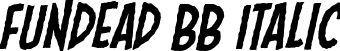 Fundead BB Italic font - FundeadBB_ital.ttf