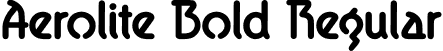 Aerolite Bold Regular font - Aerolite Bold.otf