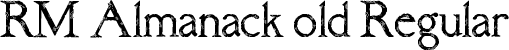 RM Almanack old Regular font - rm_almanack_old.ttf