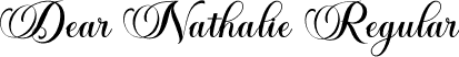 Dear Nathalie Regular font - DearNathalie-lga3e.otf