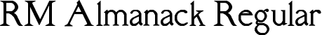 RM Almanack Regular font - rm_almanack.ttf