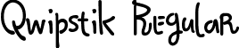 Qwipstik Regular font - Qokijo.ttf