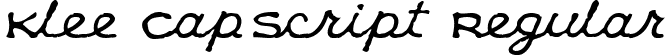 Klee CapScript Regular font - KLEECS__.ttf