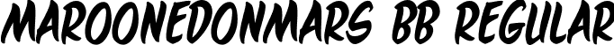 MaroonedOnMars BB Regular font - MaroonedOnMarsBB.ttf