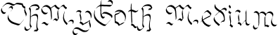 OhMyGoth Medium font - OhMyGoth.ttf