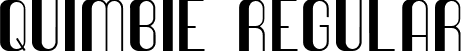 Quimbie Regular font - Quimbie.ttf