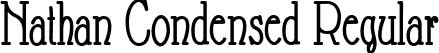 Nathan Condensed Regular font - NathanC.ttf