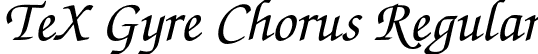 TeX Gyre Chorus Regular font - texgyrechorus-mediumitalic.otf