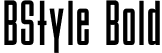 BStyle Bold font - BStyle_B.ttf