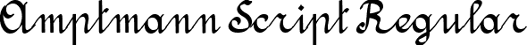 Amptmann Script Regular font - Amptmann Script.ttf