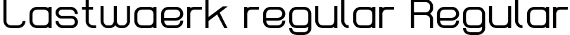 Lastwaerk regular Regular font - Lastwaerk regular.ttf