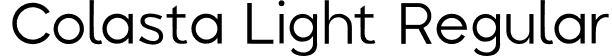 Colasta Light Regular font - Colasta-Light.ttf