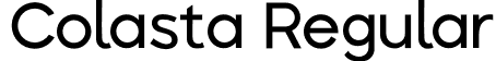 Colasta Regular font - Colasta.ttf