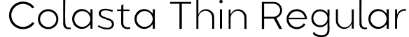 Colasta Thin Regular font - Colasta-Thin.otf