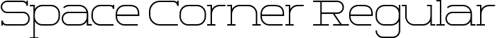 Space Corner Regular font - SpaceCorner-axq0E.otf