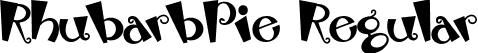 RhubarbPie Regular font - RhubarbPie.ttf