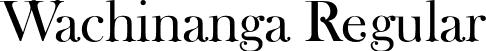 Wachinanga Regular font - Wachinanga-font.otf