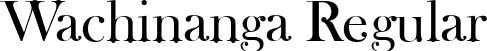 Wachinanga Regular font - Wachinanga-font.ttf