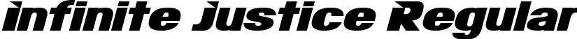 Infinite Justice Regular font - Infinite.ttf