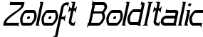 Zoloft BoldItalic font - zolofb__.ttf