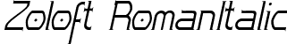 Zoloft RomanItalic font - zolofi__.ttf