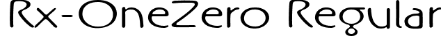 Rx-OneZero Regular font - RxOZ__.ttf