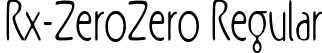 Rx-ZeroZero Regular font - RxZZ__.ttf