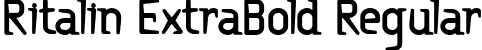 Ritalin ExtraBold Regular font - RITAEXB_.ttf