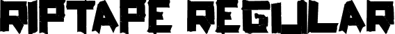 ripTAPE Regular font - ripTAPE.ttf