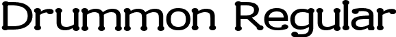 Drummon Regular font - DRUMMON_.ttf