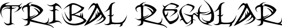 Tribal Regular font - TRIBAL__.ttf