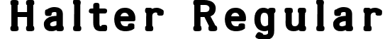 Halter Regular font - HALTER__.ttf