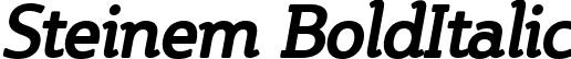 Steinem BoldItalic font - STEINBI_.ttf