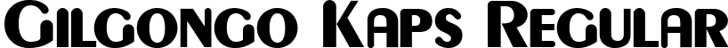 Gilgongo Kaps Regular font - GILGONK_.ttf