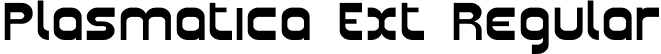 Plasmatica Ext Regular font - Plasma07.ttf