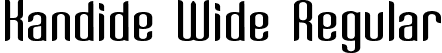 Kandide Wide Regular font - KANDIDW_.ttf