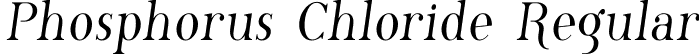 Phosphorus Chloride Regular font - Phosc___.ttf