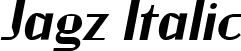 Jagz Italic font - JAGZI___.ttf