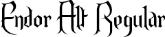 Endor Alt Regular font - ENDORALT.ttf