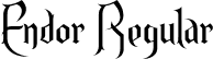 Endor Regular font - ENDOR___.ttf