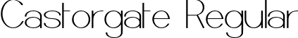 Castorgate Regular font - CASTOR__.ttf