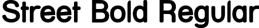 Street Bold Regular font - Strebold.ttf