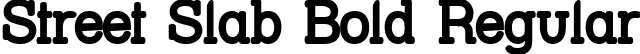 Street Slab Bold Regular font - Stresbbd.ttf